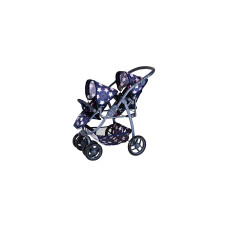 Knorrtoys Zwillingspuppenwagen Milo Star Blue Pink