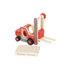 small foot Gabelstapler mit Palette small foot Gabelstapler mit Palette