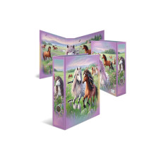 HERMA Motiv-Ordner A4 Pferdewelt 285 cm, Mehrfarbig