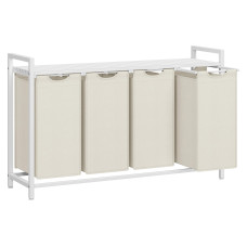 VASAGLE Wäschekorb mit Ablage 140 l, Crème VASAGLE Wäschekorb mit Ablage 140 l, Crème