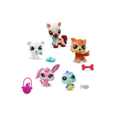 BANDAI Littlest Pet Shop Set 5 Pets Bergwelt & Accessoires