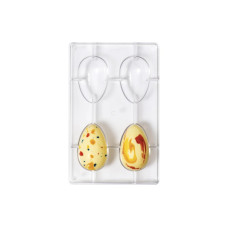 Decora Schablone Pralinenform - Eier 4 Hohlräume, Transparent