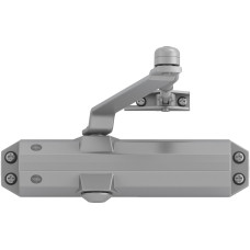 Yale Türschliesser mit Standardarm, Serie 4500 Silber