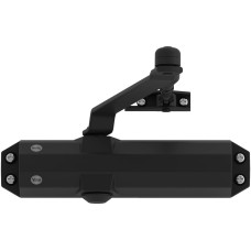 Yale Türschliesser mit Standardarm, Serie 4500 Schwarz