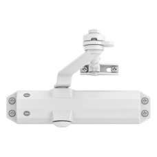 Yale Türschliesser mit Feststellarm, Serie 4500 Weiss