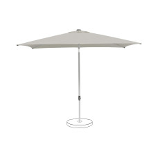 Suncomfort by Glatz Sonnenschirm Pop Up 250 x 200 cm Light grey