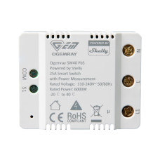 Shelly Ogemray Smart Relay 25 A 6000 W