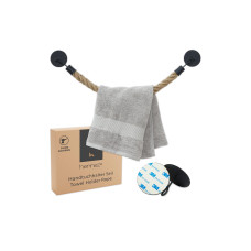 Hennez Handtuchhalter Anton 53 cm, Braun/Schwarz