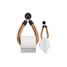 Hennez Toilettenpapierhalter Rope Stick Nature/Schwarz