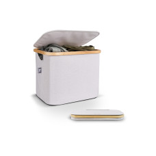 Hennez Wäschekorb  Adrian 40 l, Grau/Nature