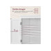 VASAGLE Vitrine Landhausstil 60 x 110 cm, Weiss