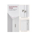 VASAGLE Vitrine Landhausstil 60 x 110 cm, Weiss