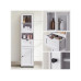 VASAGLE Vitrine Landhausstil 40 x 165 cm, Weiss VASAGLE Vitrine Landhausstil 40 x 165 cm, Weiss