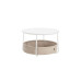 VASAGLE Couchtisch 75 x 45 cm, Beige/Weiss