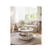 VASAGLE Couchtisch 75 x 45 cm, Beige/Weiss