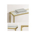 VASAGLE Konsolentisch 100.5 x 80 cm, Gold