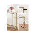VASAGLE Konsolentisch 100.5 x 80 cm, Gold