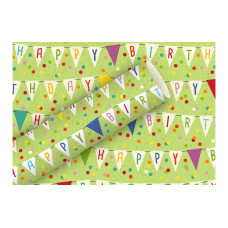 Braun + Company Geschenkpapier By Nature Wimpel 1.5 m x 70 cm, Grün