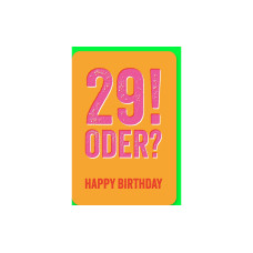 Braun + Company Geburtstagskarte Happy Birthday 29 11.5 x 17 cm Braun + Company Geburtstagskarte Happy Birthday 29 11.5 x 17 cm