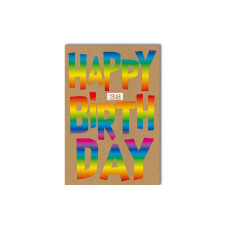 Braun + Company Geburtstagskarte Happy Birthday 38 11.5 x 17 cm Braun + Company Geburtstagskarte Happy Birthday 38 11.5 x 17 cm