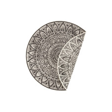 Freundin Home Collection Teppich Lilja 140 cm, Schwarz