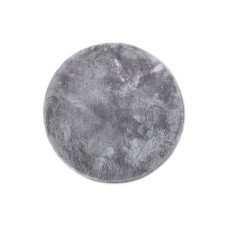 Elle Decoration Teppich Calida Ø 160 cm, Silber