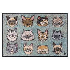 wash+dry Fussmatte Wash+Dry Glückskatzen 50 cm x 75 cm wash+dry Fussmatte Wash+Dry Glückskatzen 50 cm x 75 cm