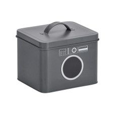 Zeller Present Waschmittelbox 18 x 15.5 x 14 cm, Metall, Anthrazit Zeller Present Waschmittelbox 18 x 15.5 x 14 cm, Metall, Anthrazit