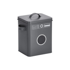 Zeller Present Waschmittelbox 18 x 15.5 x 23 cm, Metall, Anthrazit Zeller Present Waschmittelbox 18 x 15.5 x 23 cm, Metall, Anthrazit