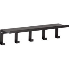 Zeller Present Wandgarderobe 40 x 11 x 10.4 cm, Metall, Schwarz