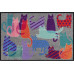 Salonlöwe Fussmatte Cats Meeting 50 cm x 75 cm Salonlöwe Fussmatte Cats Meeting 50 cm x 75 cm
