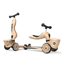 Scoot and Ride Scooter Leopard Beige