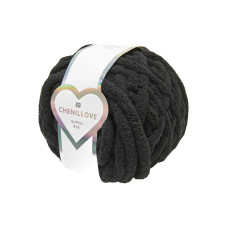 Rico Design Wolle Rico Chenillove Super Big 300 g, Schwarz