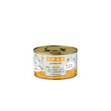Grau Nassfutter Geflügel und Vollkornreis 200 g