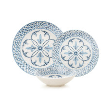 Hermia Geschirr-Set Blau/Weiss Hermia Geschirr-Set Blau/Weiss