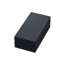 Duni Stoffserviette Tissue 40 cm x 40 cm, 250 Stück, Schwarz