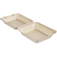 BioPak Menübox Hinged 1000 ml, 50 Stück