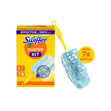 Swiffer Staubmagnet mit Griff 7 Stück, Blau/Gelb
