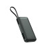 4smarts Powerbank Mit integriertem USB-C Kabel 20000 mAh, Spacegrau