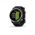 GARMIN GPS-Sportuhr Approach S44 schwarz/silber, Band, 20mm