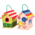 Spielba Holzspielwaren Vogelhaus zum Bemalen