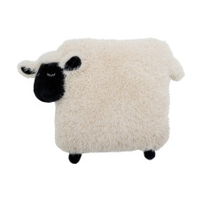 Bloomingville Kissen Dolly mit Füllung Schaf, Weiss
