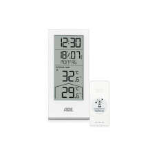 ADE Wetterstation mit Funk-Aussensensor Weiss
