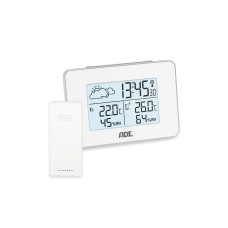 ADE Wetterstation mit Funk-Aussensensor Weiss