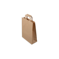 ELCO Geschenktüte mit Flachhenkel 26 x 10 x 33 cm 50 Stück, Braun