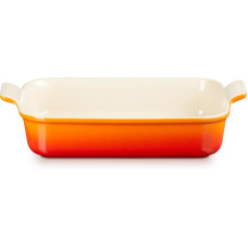 Le Creuset Auflaufform Tradition, 26 cm Eckig, Rot