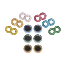 Rico Design Sicherheitsaugen mit 6 Farben zur Auswahl 12 mm 6 Stk.