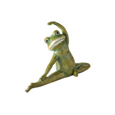 Boltze Dekofigur Yoga Frosch 35 cm
