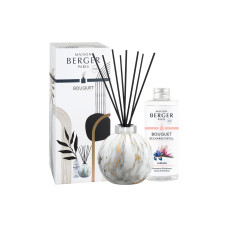 Maison Berger Duftstäbchen Marbrure + 180 ml Liliflora, Weiss