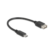 Delock USB 2.0-Kabel EASY-USB USB C - USB A 0.2 m
